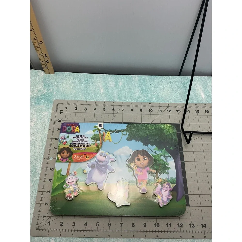 Nickelodeon Dora the Explorer Wooden Sound Puzzle 5 Piece Toddler Toy 6073216